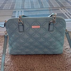 Robins egg blue Kate spade purse.